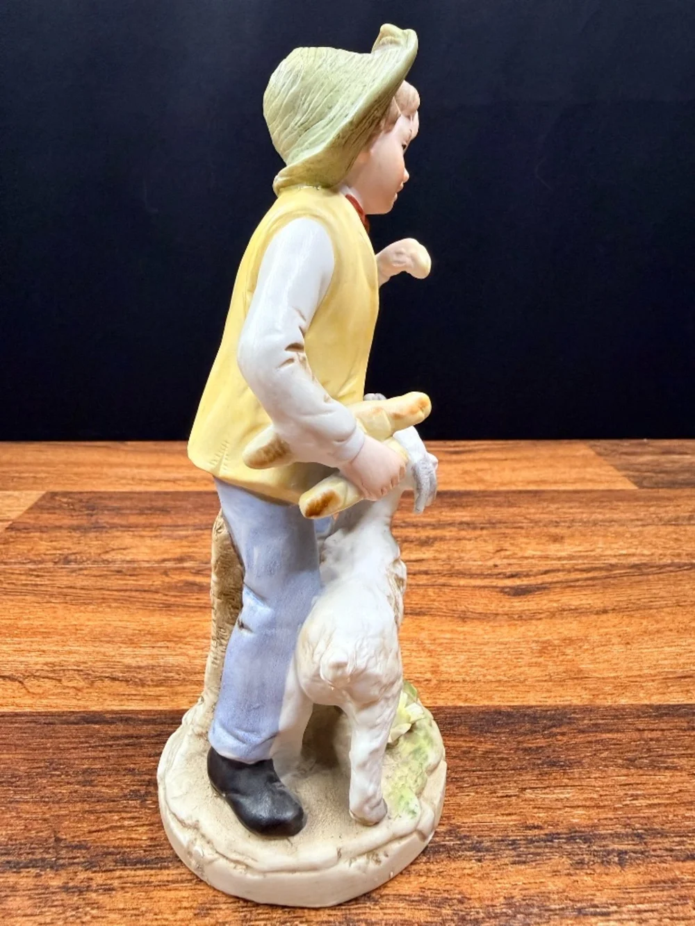ARDALT LENWILE China Hand Painted Boy with Goat Figurine